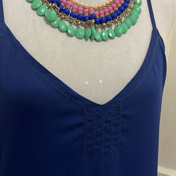 Adorable ALYA Navy Slip Dress Women's Medium EUC - Picture 2 of 8